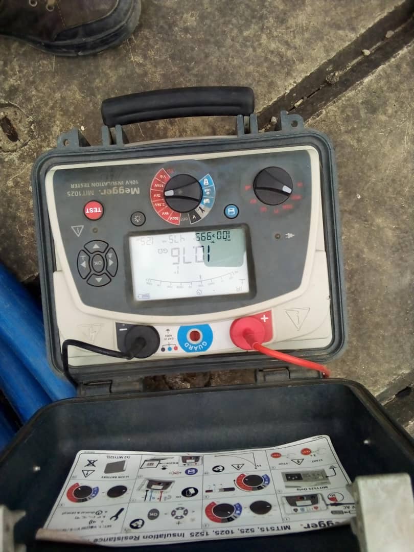 Electrical testing equipment used on site