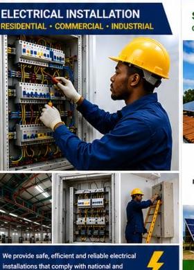 Voltexa engineer completing an electrical installation